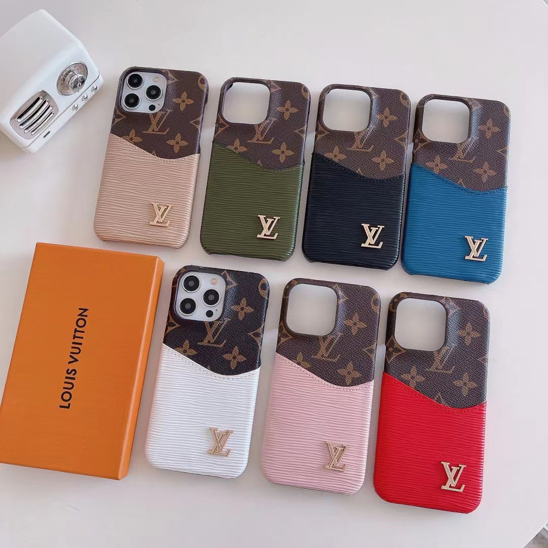 Iphone 14 Pro Max Louis Vuitton Case Card Holder For Iphone 12 13 14 15 16 Pro Max Plus