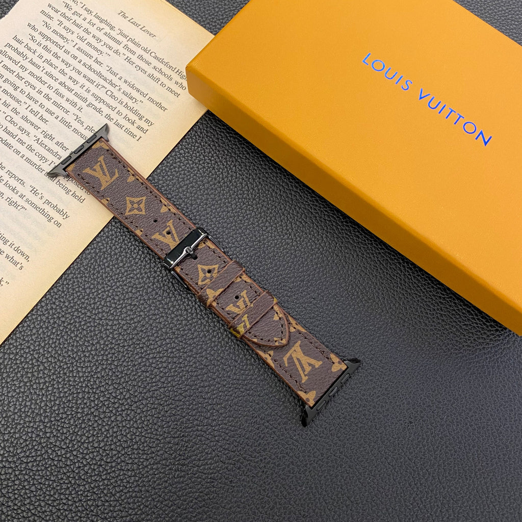 Louis V Apple Watch Bands Brown Monogram
