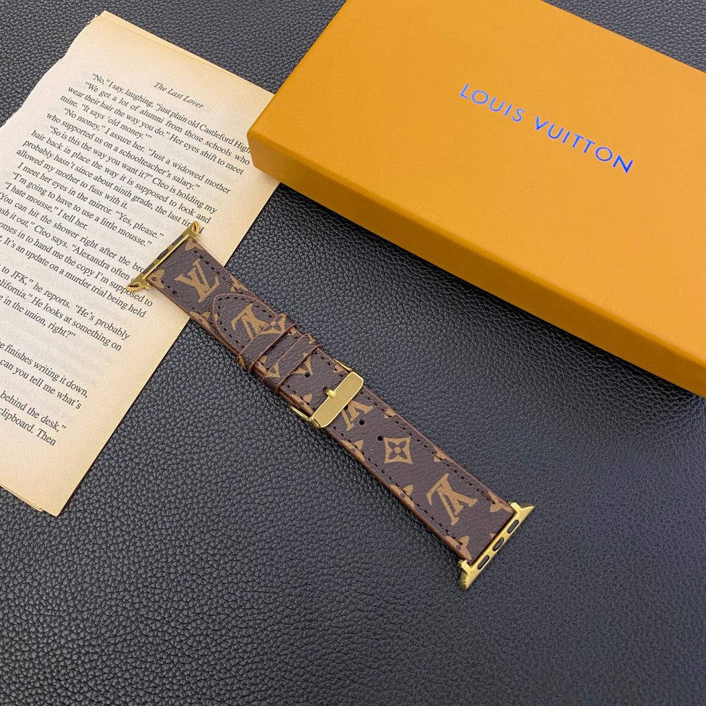 Louis V Apple Watch Bands Brown Monogram