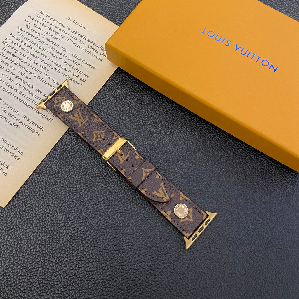 Louis V Apple Watch Bands Brown Monogram