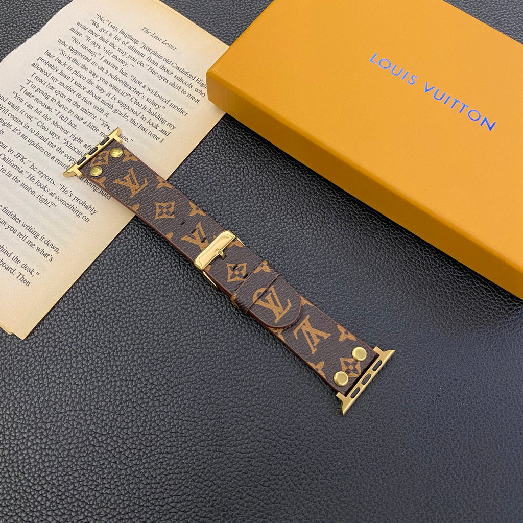 Louis V Apple Watch Bands Brown Monogram