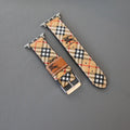 Luxury Burberry Apple Watch Band Criss Cross Design