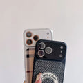 Burberry Phone Case Lens Protector Style For Iphone 13-17 / Pro / Pro Max