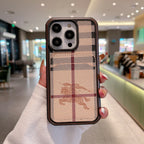Luxury Leather Lv Iphone 16 / 15 / Pro / Max / Plus / Case Monogram Pattern