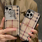 Iphone Case Burberry Style For 12 13 14 15 16 Pro Max Series