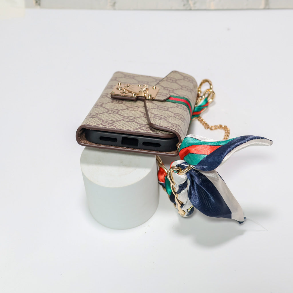 Coated Canvas Gg Crossbody Wallet Case Iphone 17/ Pro / Pro Max / Air