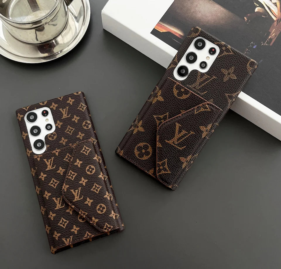 Samsung Galaxy Louis Vuitton Phone Case For S21 22 23 24 25 26 Plus Ultra Wallet Card