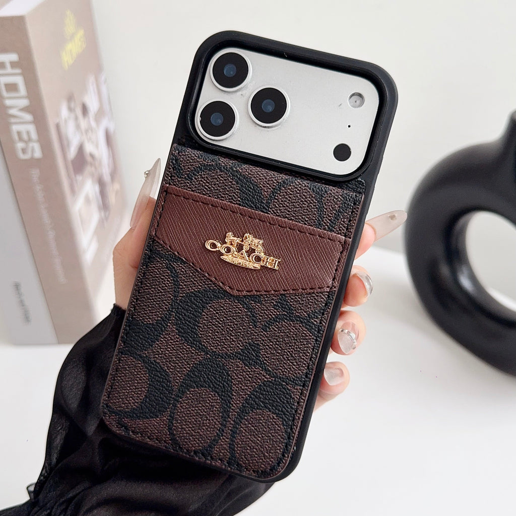 Card Holder Coach Iphone Case For 17 Series