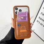 Card Holder Hermes Iphone Case 13-17 / Pro / Pro Max
