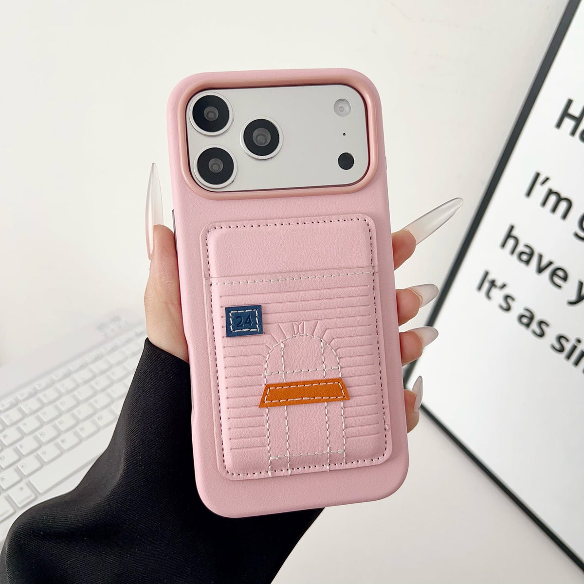 Card Holder Hermes Iphone Case 13-17 / Pro / Pro Max