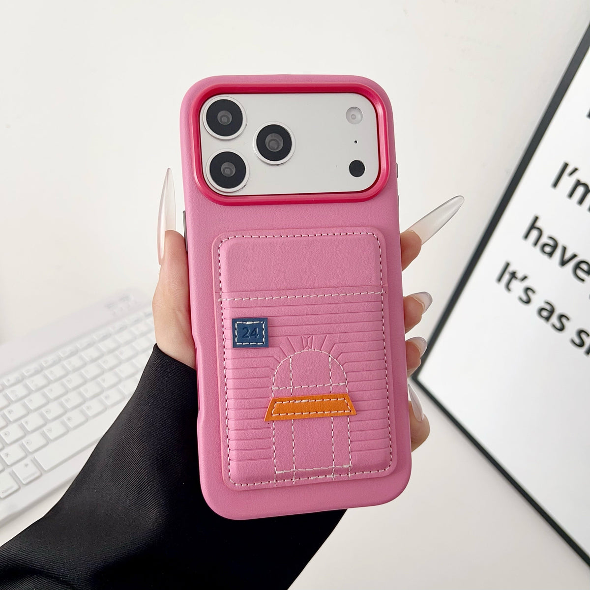 Card Holder Hermes Iphone Case 13-17 / Pro / Pro Max