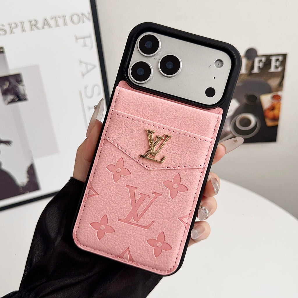 Folding Card Holder Louis V Iphone Case 12/13/14/15/16/17/Pro/Pro Max/ Plus/Air