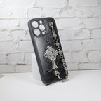 Chrome Hearts Iphone Case For 11 12 13 14 15 Pro Max Plus Series Chain Charm