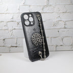 Chrome Hearts Iphone Case For 11 12 13 14 15 Pro Max Plus Series Chain Charm
