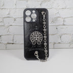 Chrome Hearts Iphone Case For 11 12 13 14 15 Pro Max Plus Series Chain Charm