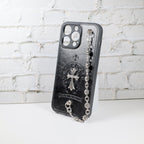 Chrome Hearts Iphone Case For 11 12 13 14 15 Pro Max Plus Series Chain Charm