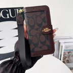 Coach Canvas Print Wallet Case Iphone 17/Pro/Pro Max/Air