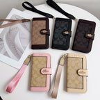 Coach Canvas Print Wallet Case Iphone 17/Pro/Pro Max/Air
