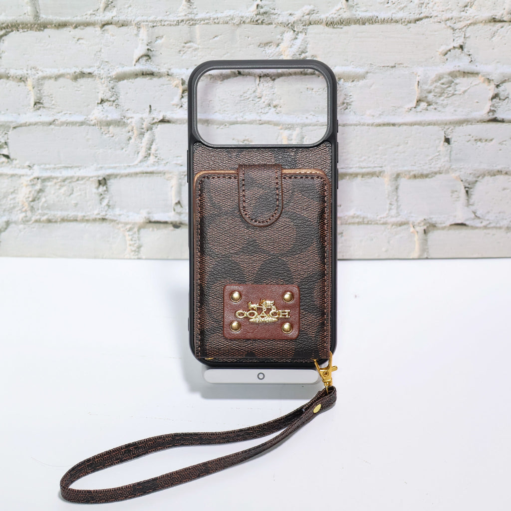 Coach Card Holder Case Iphone 12-17 / Pro / Pro Max / Plus