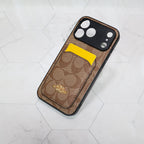 Coach Card Holder Phone Case For 12-17 / Pro / Pro Max
