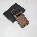 Coach Card Holder Phone Case For 12-17 / Pro / Pro Max