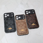 Coach Card Holder Phone Case For 12-17 / Pro / Pro Max