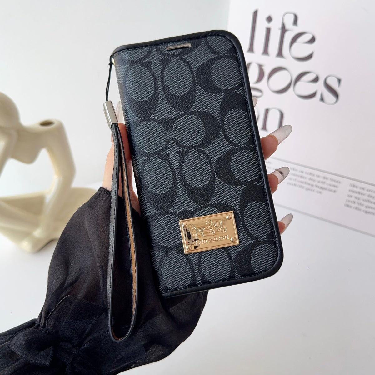 Coach Holster Wallet Case For Iphone 12-17 / Pro / Pro Max / Plus / Air