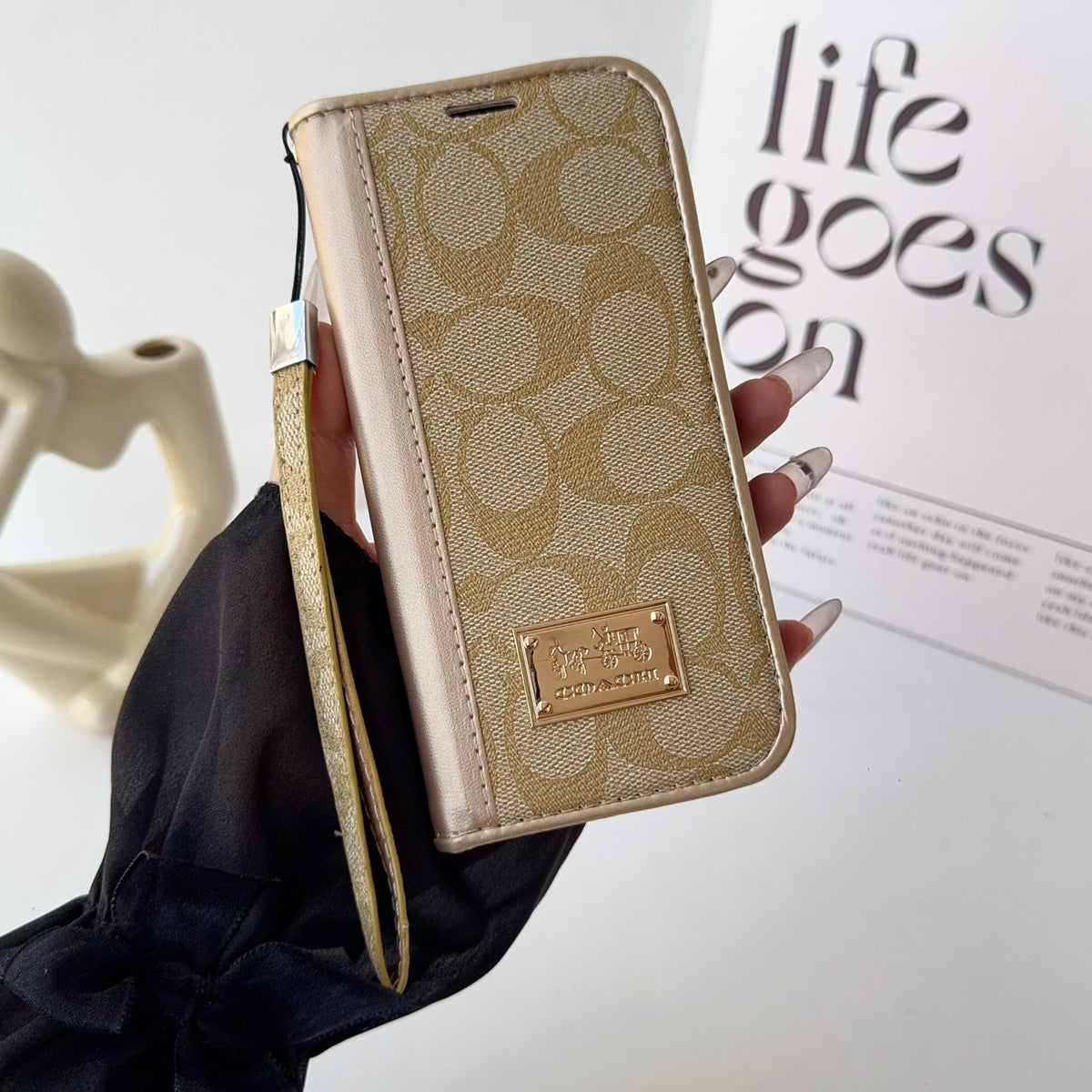 Coach Holster Wallet Case For Iphone 12-17 / Pro / Pro Max / Plus / Air