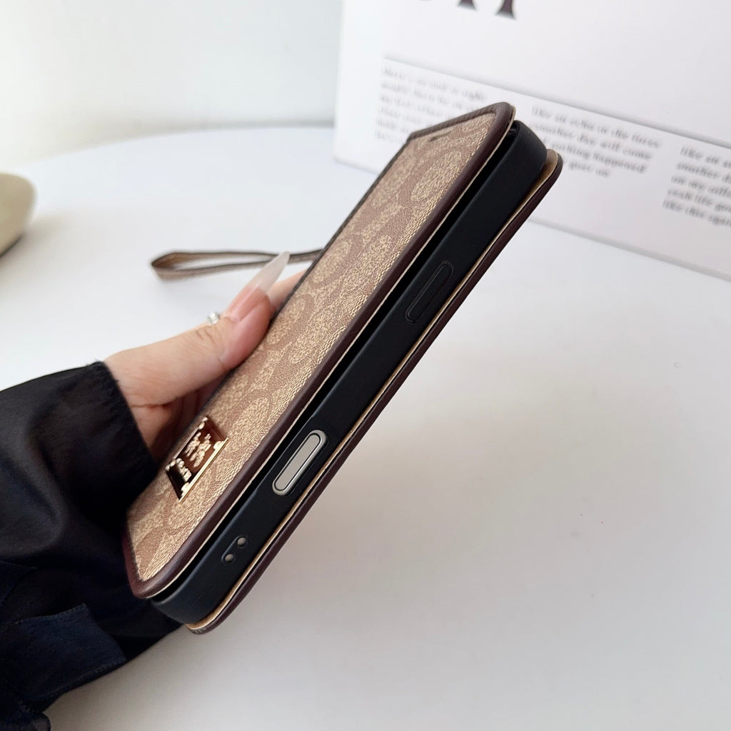 Coach Holster Wallet Case For Iphone 12-17 / Pro / Pro Max / Plus / Air