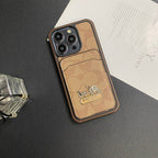 Luxury Coach Phone Case Card Holder Leather For Iphone 11 12 13 14 15 Pro Max