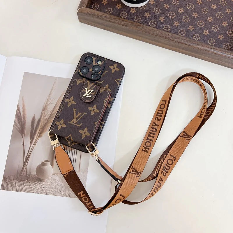 Lv Crossbody Phone Case For Iphone 12-16 Pro Max Plus