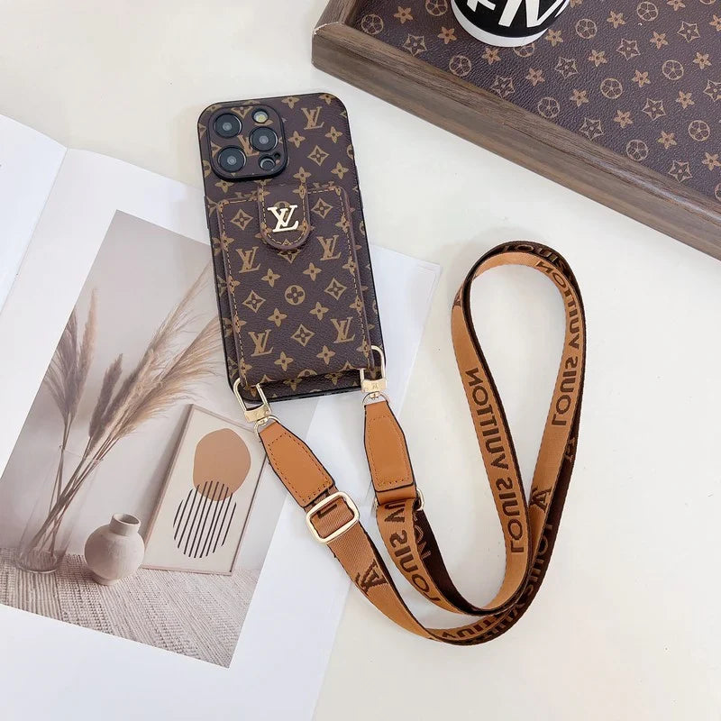 Lv Crossbody Phone Case For Iphone 12-16 Pro Max Plus