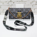 Crossbody Lv Wallet Case Iphone 17 Series Black Monogram