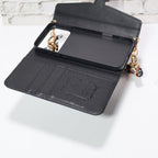 Crossbody Lv Wallet Case Iphone 17 Series Black Monogram