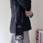 Prada Phone Case On Chain Iphone 12-17 / Pro / Pro Max / Plus / Air