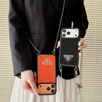Prada Phone Case On Chain Iphone 12-17 / Pro / Pro Max / Plus / Air
