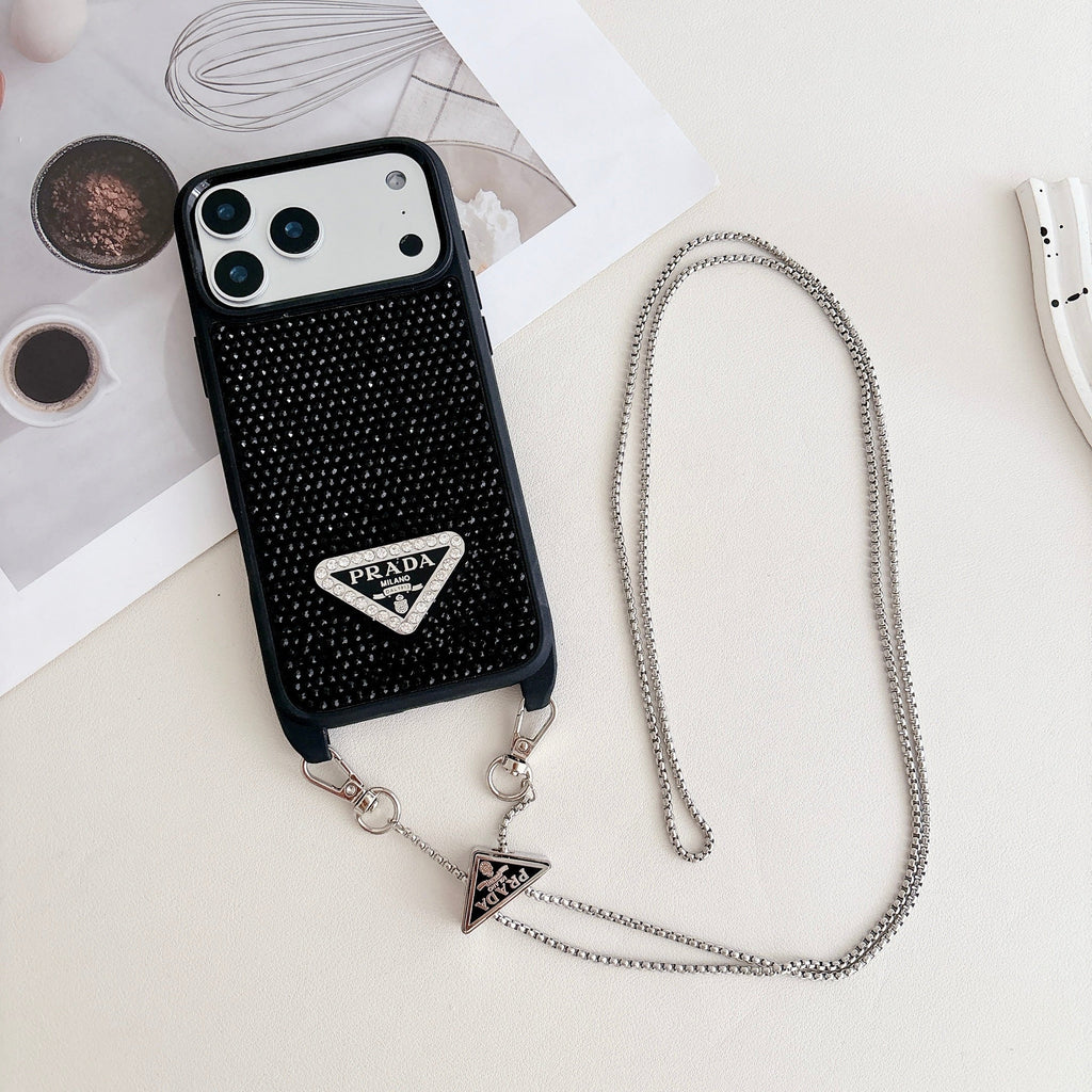 Prada Phone Case On Chain Iphone 12-17 / Pro / Pro Max / Plus / Air