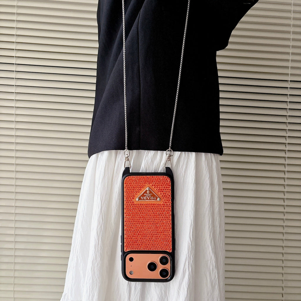 Prada Phone Case On Chain Iphone 12-17 / Pro / Pro Max / Plus / Air
