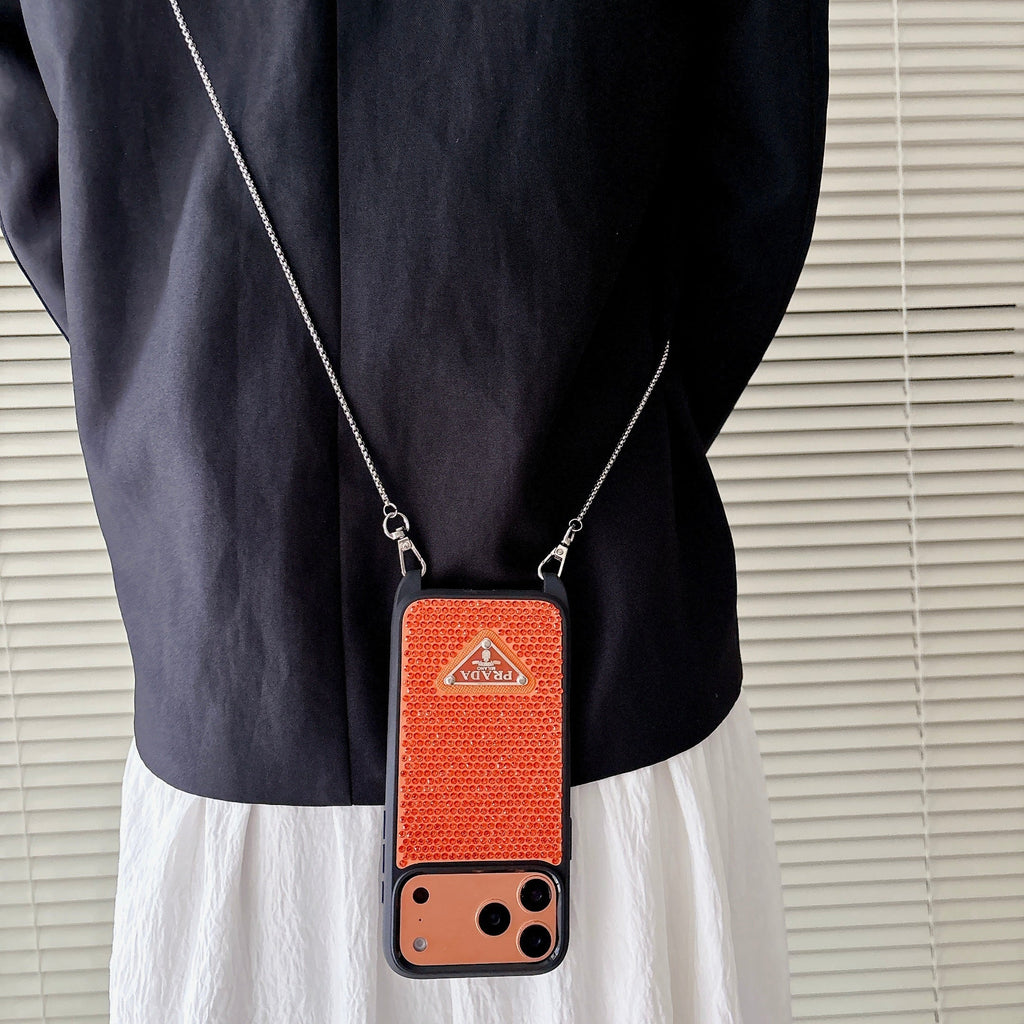 Prada Phone Case On Chain Iphone 12-17 / Pro / Pro Max / Plus / Air