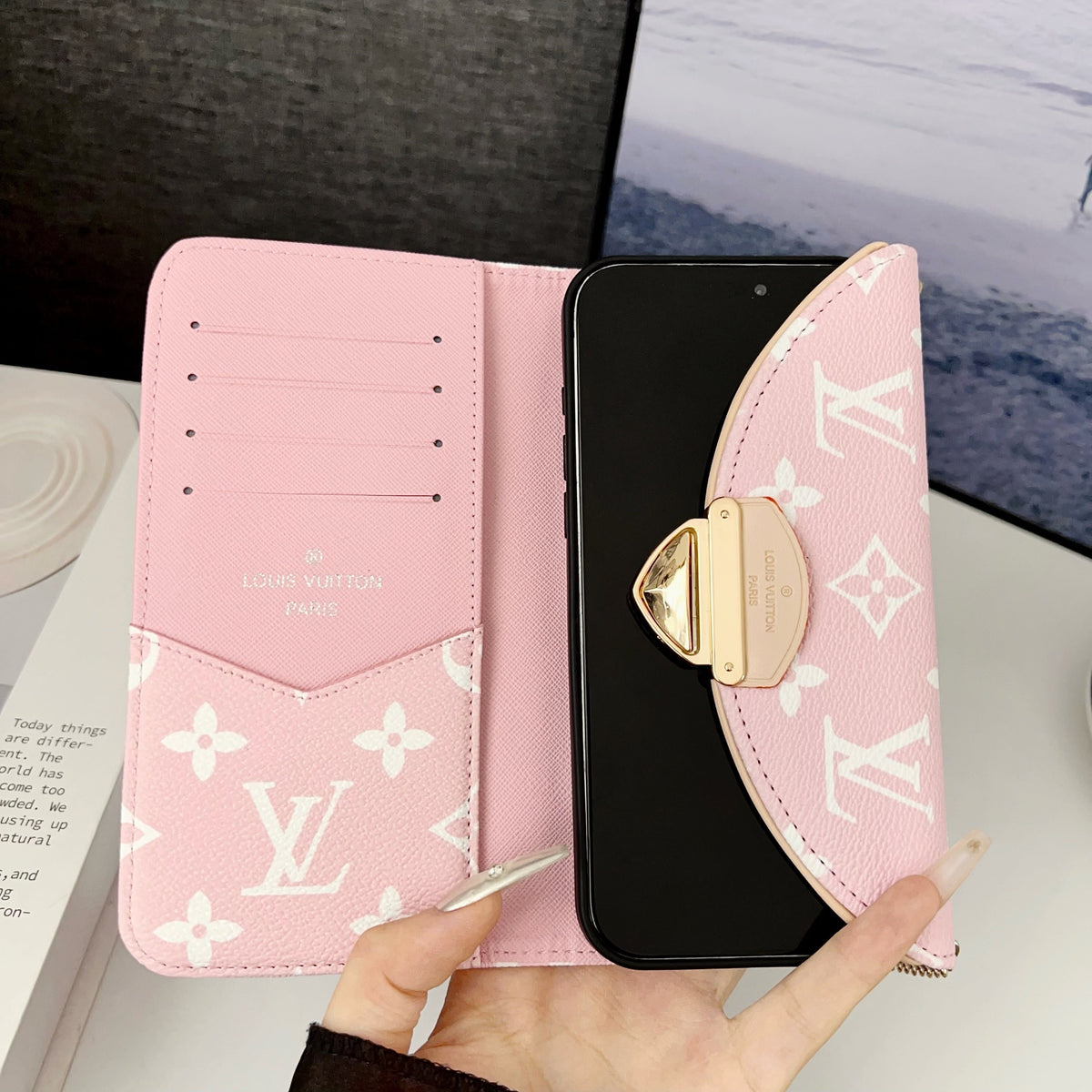 Crossbody Wallet Mini Bag Lv Style Phone Case For Iphone 13-17 / Pro / Pro Max / Plus / Air
