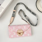 Crossbody Wallet Mini Bag Lv Style Phone Case For Iphone 13-17 / Pro / Pro Max / Plus / Air
