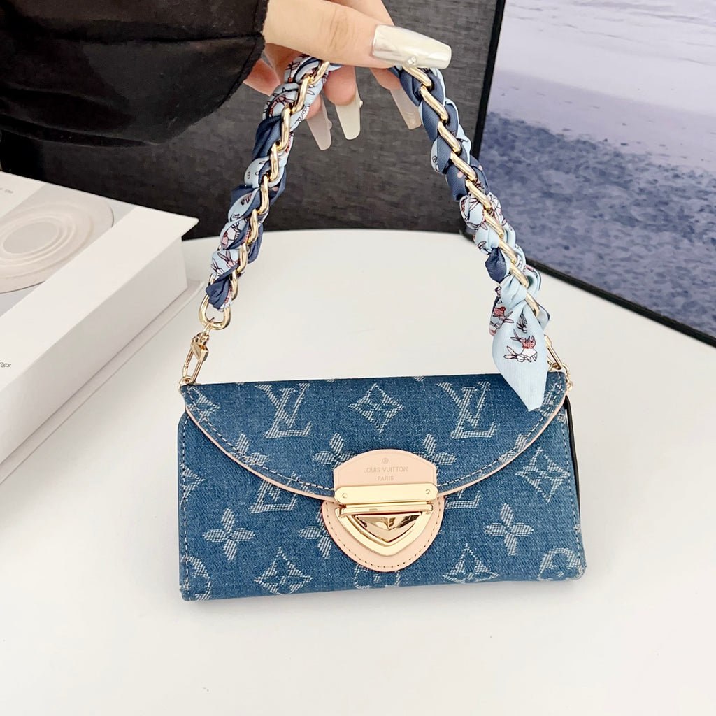 Crossbody Wallet Mini Bag Lv Style Phone Case For Iphone 13-17 / Pro / Pro Max / Plus / Air