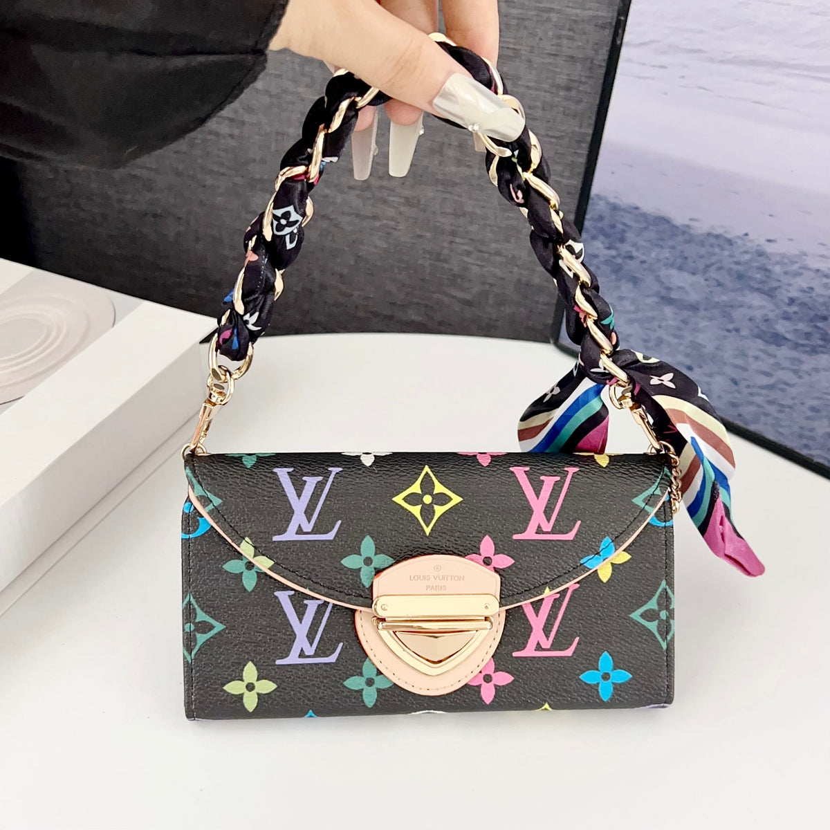 Crossbody Wallet Mini Bag Lv Style Phone Case For Iphone 13-17 / Pro / Pro Max / Plus / Air