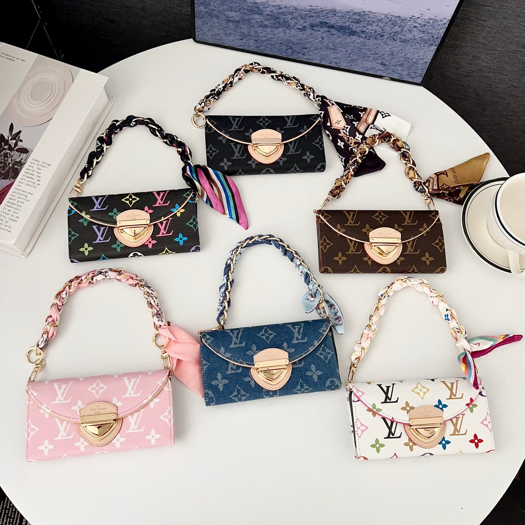 Crossbody Wallet Mini Bag Lv Style Phone Case For Iphone 13-17 / Pro / Pro Max / Plus / Air