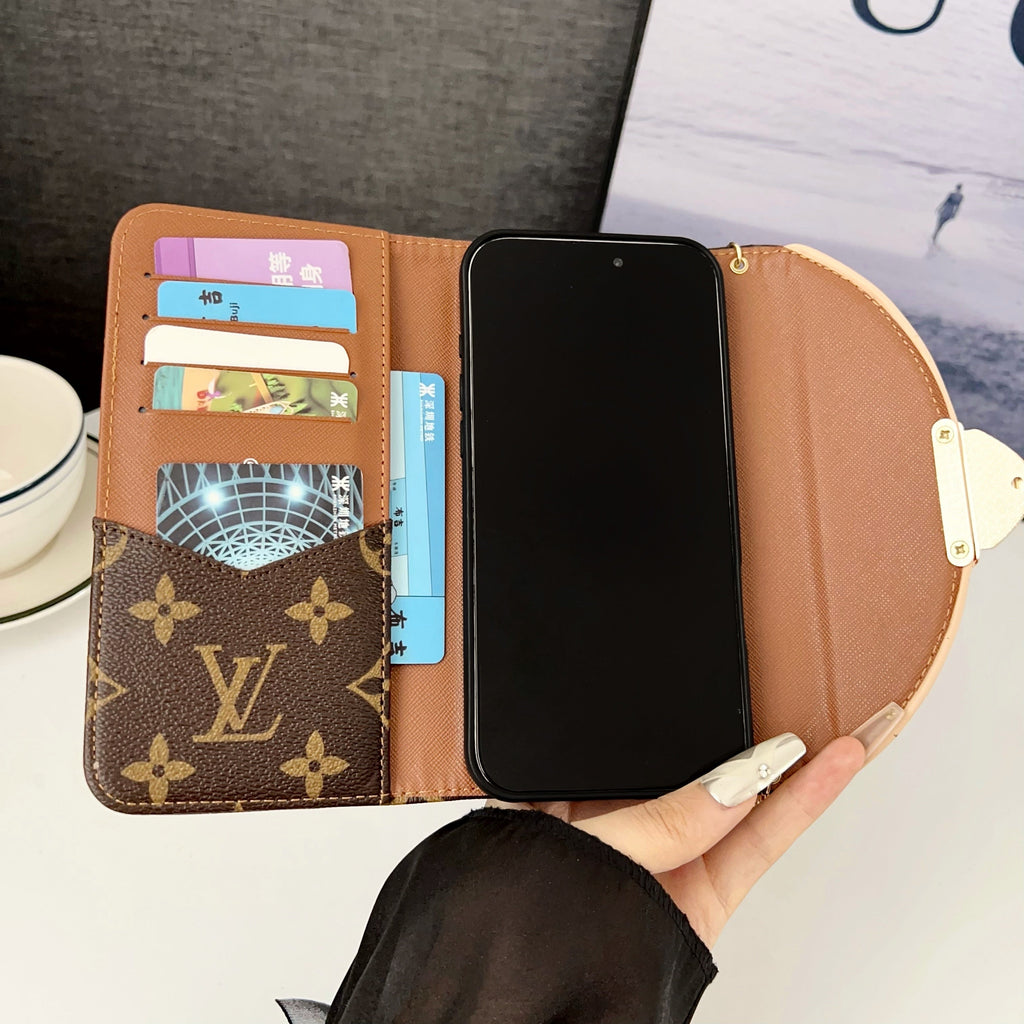 Crossbody Wallet Mini Bag Lv Style Phone Case For Iphone 13-17 / Pro / Pro Max / Plus / Air