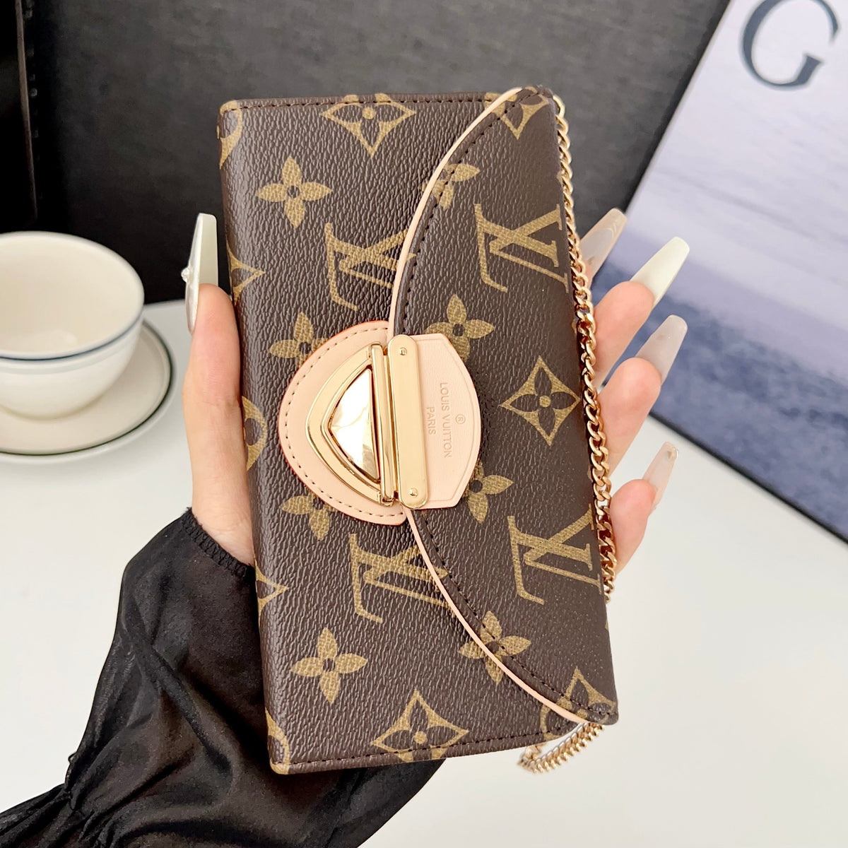Crossbody Wallet Mini Bag Lv Style Phone Case For Iphone 13-17 / Pro / Pro Max / Plus / Air