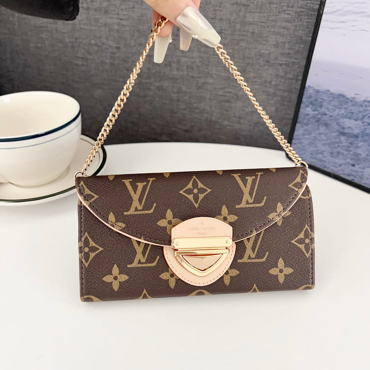 Crossbody Wallet Mini Bag Lv Style Phone Case For Iphone 13-17 / Pro / Pro Max / Plus / Air