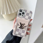 Lv Phone Case Card Slot Fashion Leather For Iphone 11 12 13 14 15 16 Pro Max Plus