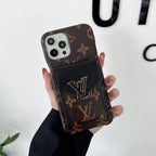 Lv Phone Case Card Slot Fashion Leather For Iphone 11 12 13 14 15 16 Pro Max Plus