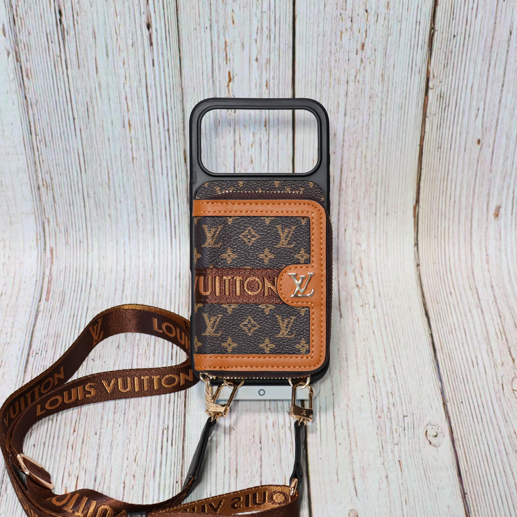 Designer Crossbody Lv Zipped Iphone Case For 17/Pro/Pro Max/Air